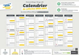 Calendrier de collecte des déchets ménagers à Chartres de Bretagne
