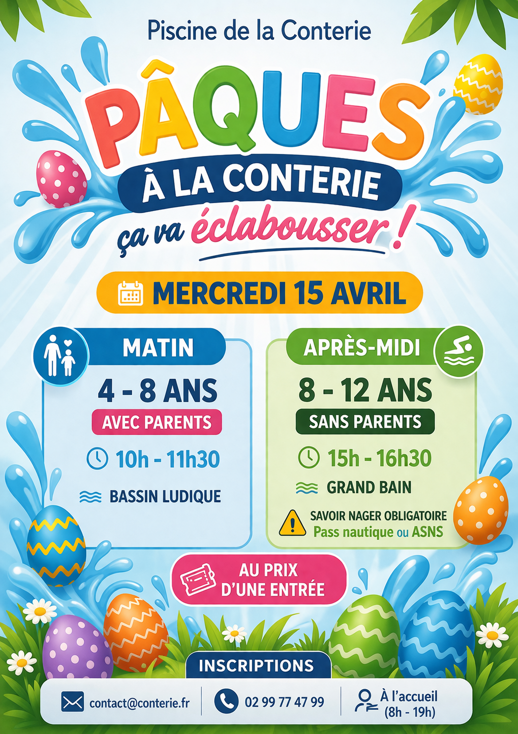 Animation de Pâques à la piscine