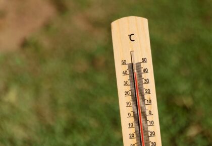Thermomètre pendant un épisode de canicule
